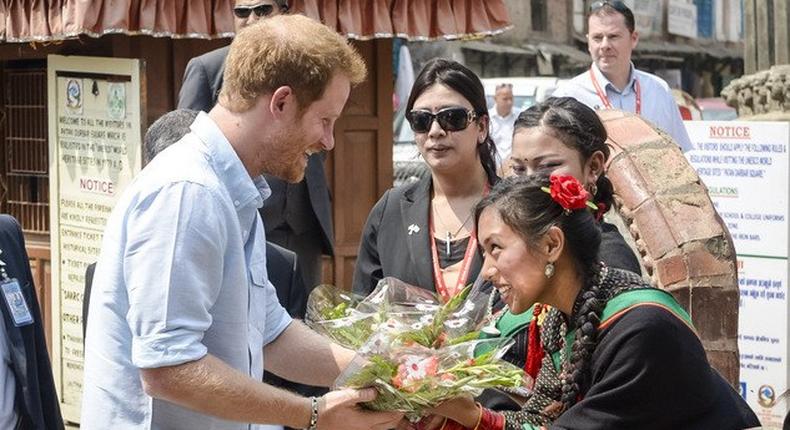 Prince Harry presented with 5 virgins in luck and purity ceremony