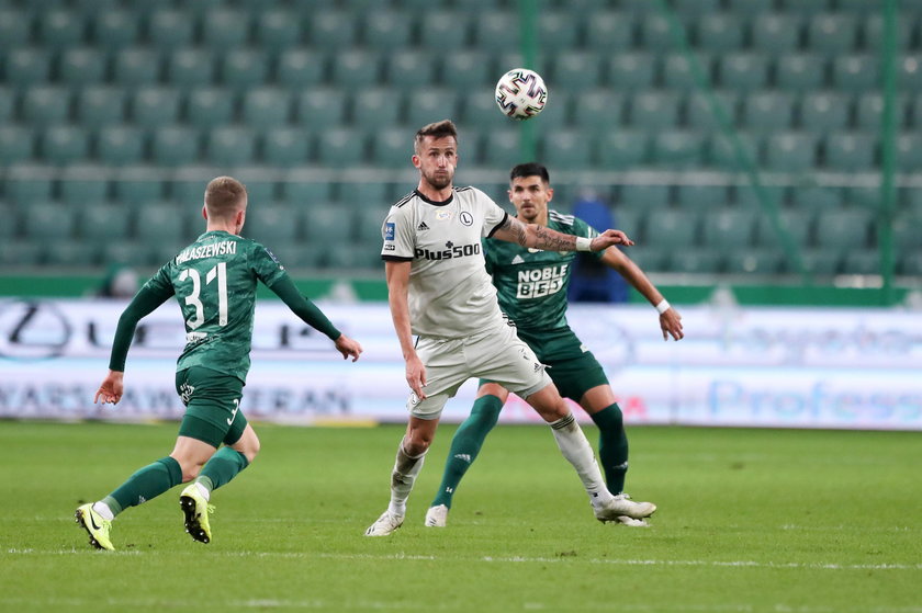 Pilka nozna. PKO Ekstraklasa. Legia Warszawa - Zaglebie Lubin. 18.10.2020