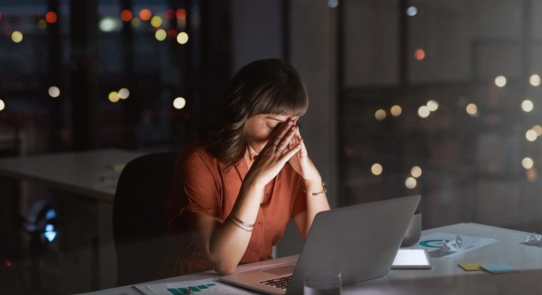 The author, not pictured, struggled with work-life balance.Jay Yuno/Getty Images