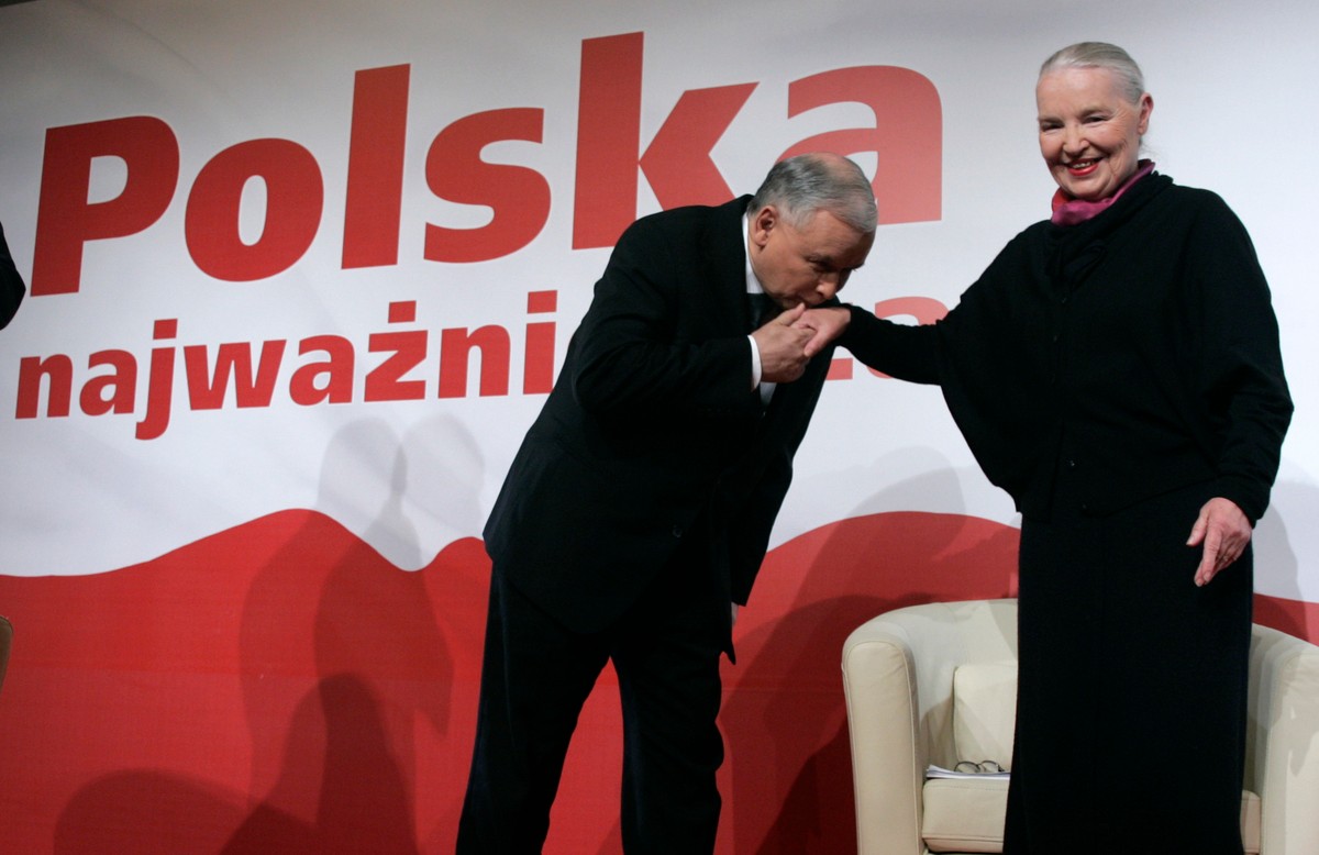 Jarosław Kaczyński i Jadwiga Staniszkis