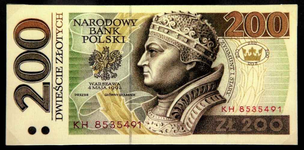 Banknoty polskie. Projektant i grafik ANDRZEJ HEIDRICH