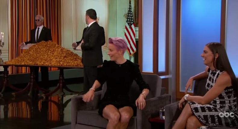 Jimmy Kimmel Alex Morgan Megan Rapinoe