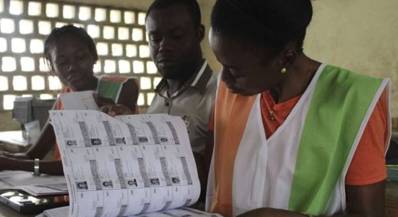 Côte d'Ivoire : La révision électorale se déroulera du 19 octobre au 10 novembre 2024/Diomande Bleblonde/AP/SIPA