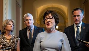 Sens. Lisa Murkowski, Bill Cassidy, Susan Collins, and Mitt Romney are among the Republican senators who haven't endorsed Trump.Drew Angerer/Getty Images