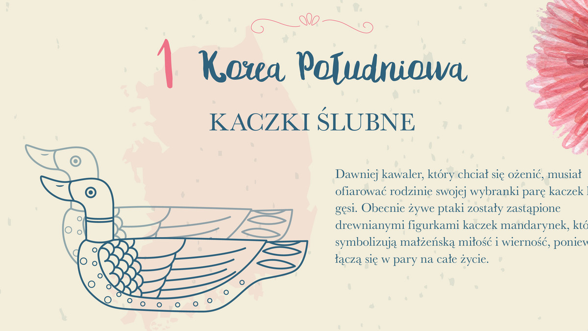 Co kraj to obyczaj, także jeśli chodzi o tradycje ślubne! W Polsce sypiemy parę młodą ryżem oraz witamy ją chlebem i solą. A jak wyglądają zwyczaje ślubne w Indiach, Danii, Malezji czy Irlandii? Dowiesz się z naszej infografiki!