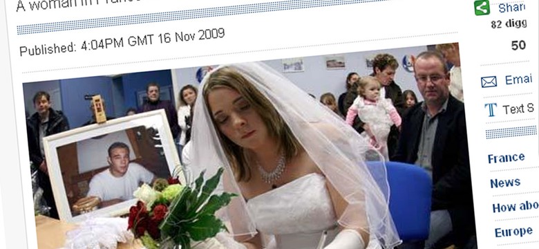 Poślubiła swojego nieżyjącego chłopaka