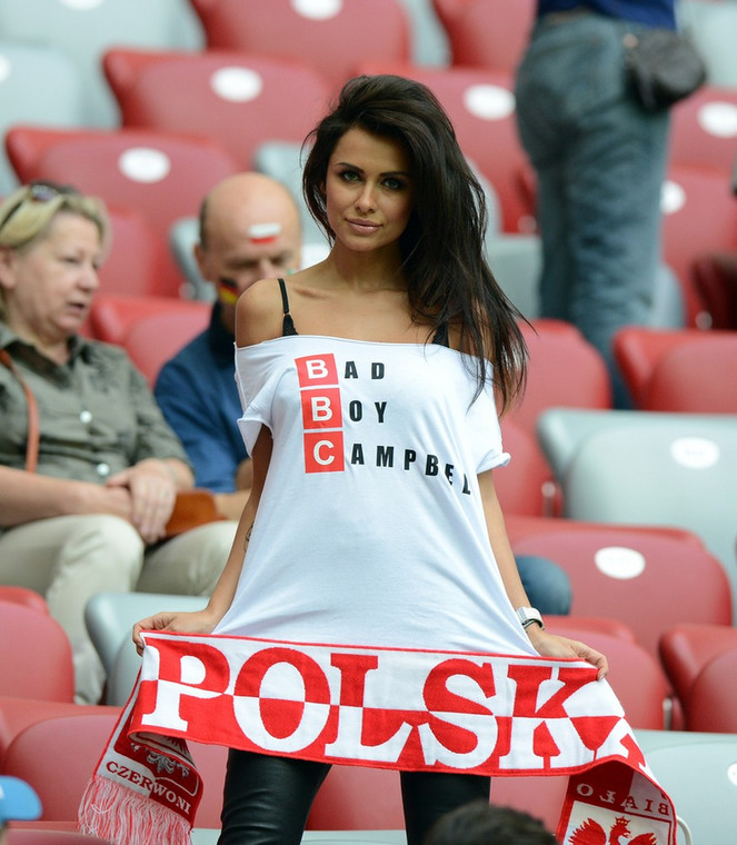 Natalia Siwiec podczas Euro 2012