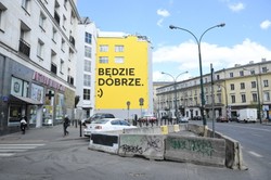 Murale w Warszawie z przekazem na czas epidemii: Jeszcze będzie przepięknie