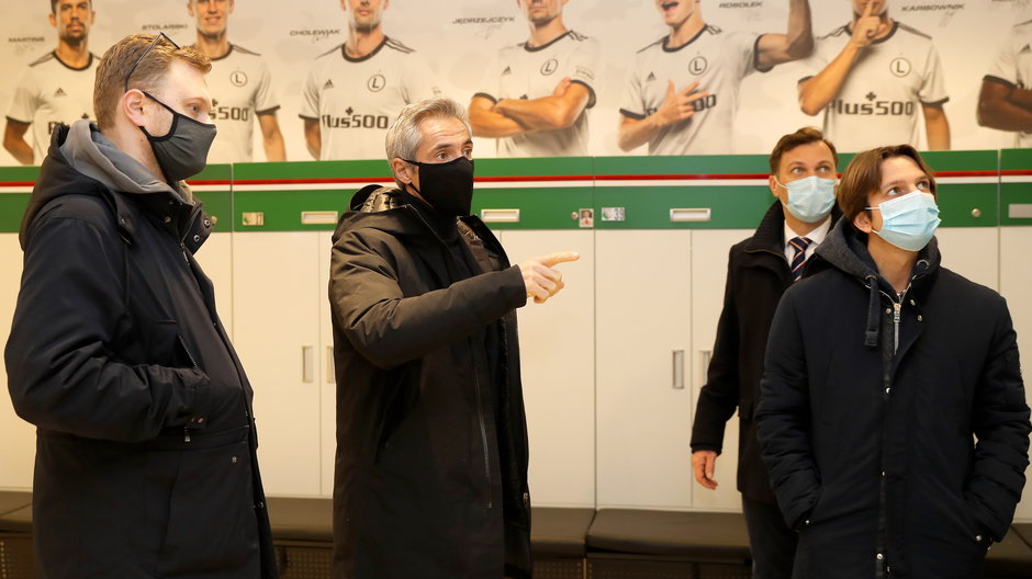 Paulo Sousa na stadionie Legii