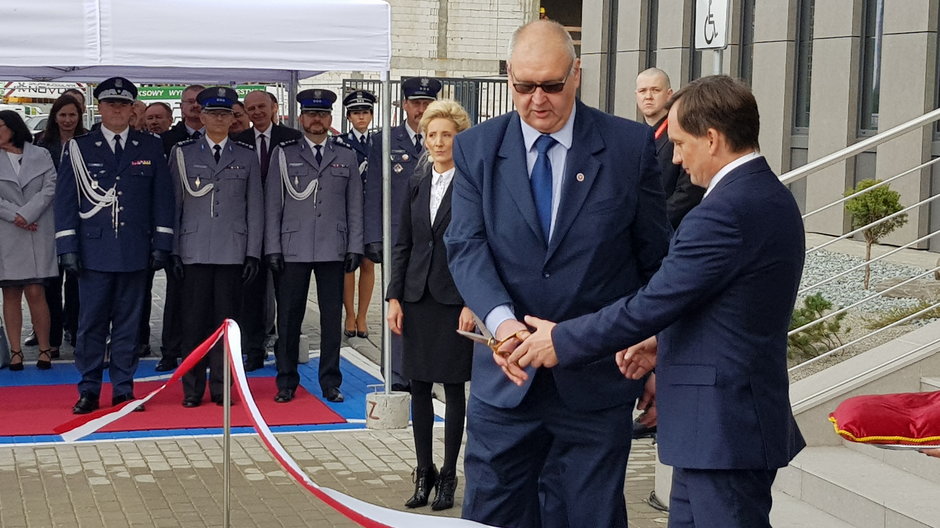 Bogdan Święczkowski i Zbigniew Ziobro otwierają nową siedzibę Prokuratury Rejonowej w Sosnowcu