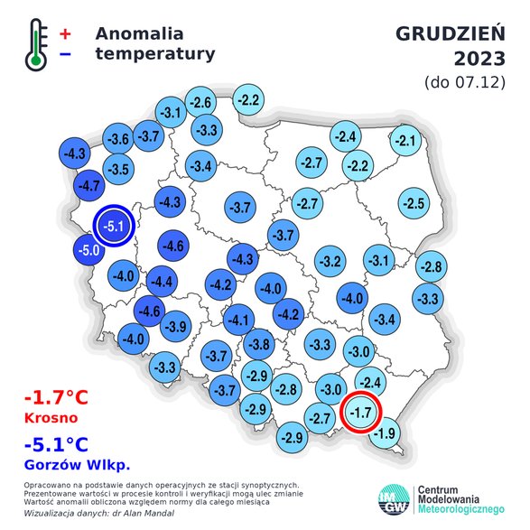 Grudzień jak dotąd jest bardzo zimnym miesiącem