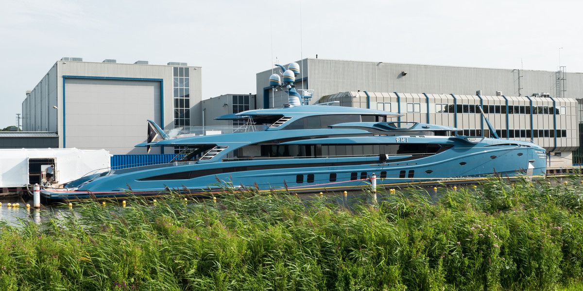 Jacht Phi w Holandii w 2021 r. 