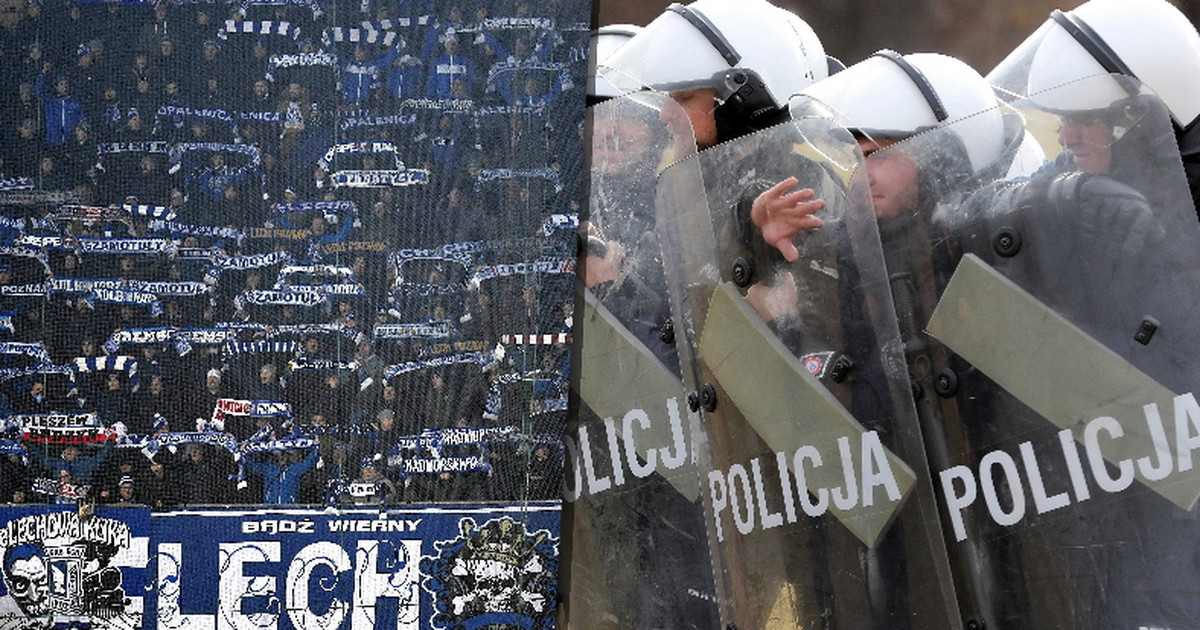 Alborotadores y drogas de Lech Poznan.  Olaf se detuvo porque Bokswara comenzó a llover.