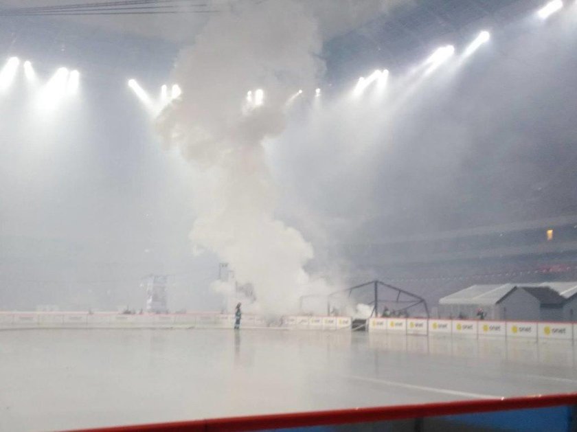 Pożar na Stadionie Narodowym! Wybuchł nad ranem