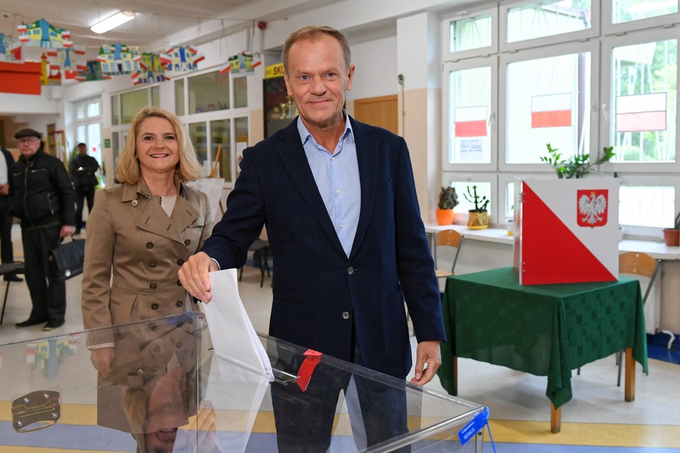 Donald Tusk z żoną