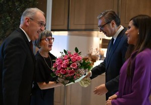 Predsednik Vučić, sa suprugom, ugostio je na večeri predsednika Švajcarske 