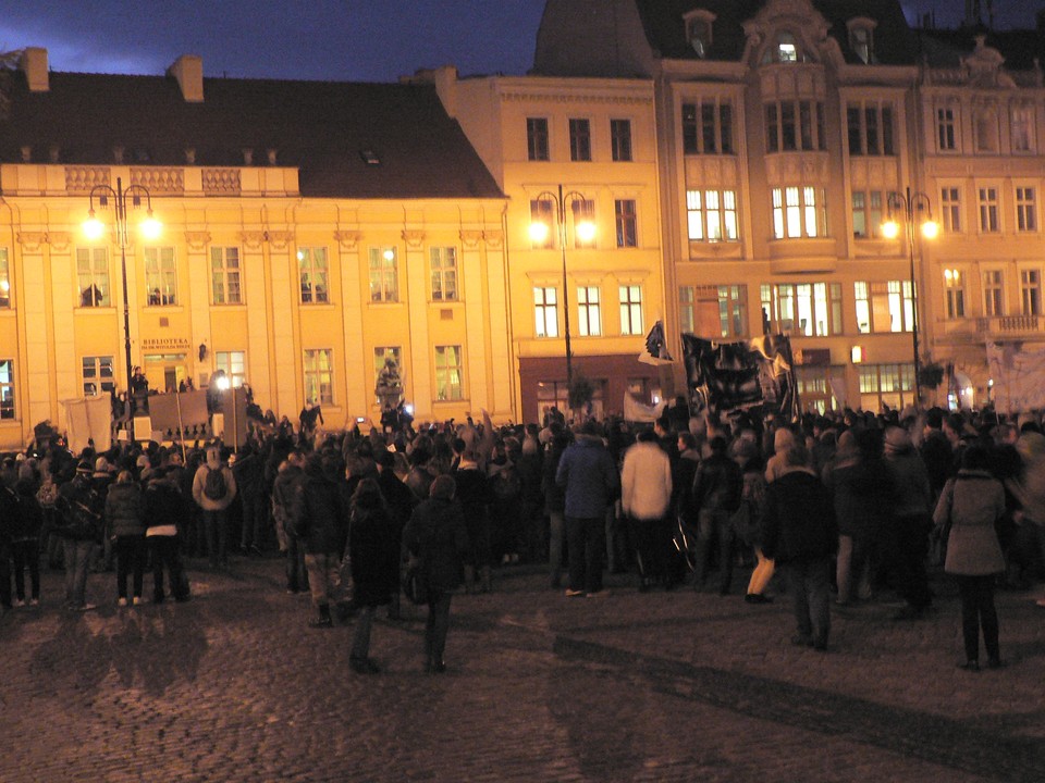 Manifestacja przeciw ACTA w Bydgoszczy, fot. Mario/ Daj znać