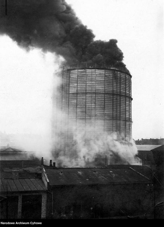 Gazownia w Poznaniu. Eksplozja zbiornika (1926 r.)