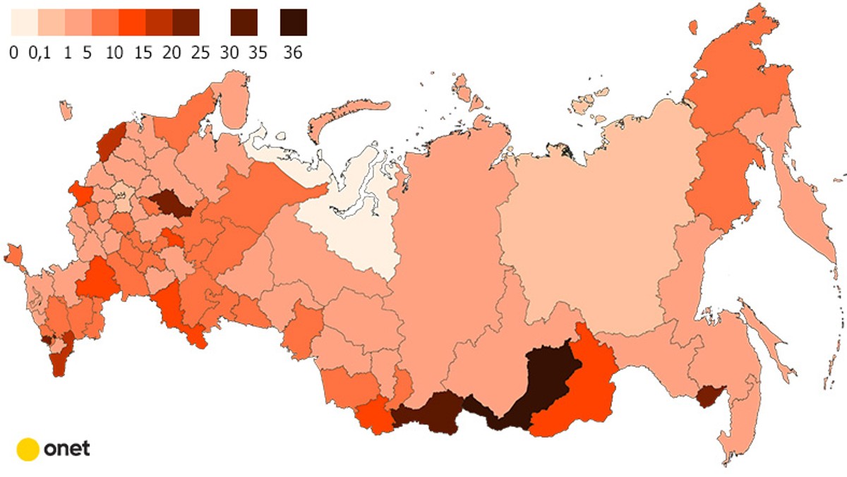 Kim są rosyjscy żołnierze zabici w Ukrainie? Umierają młodzi i biedni [MAPA]