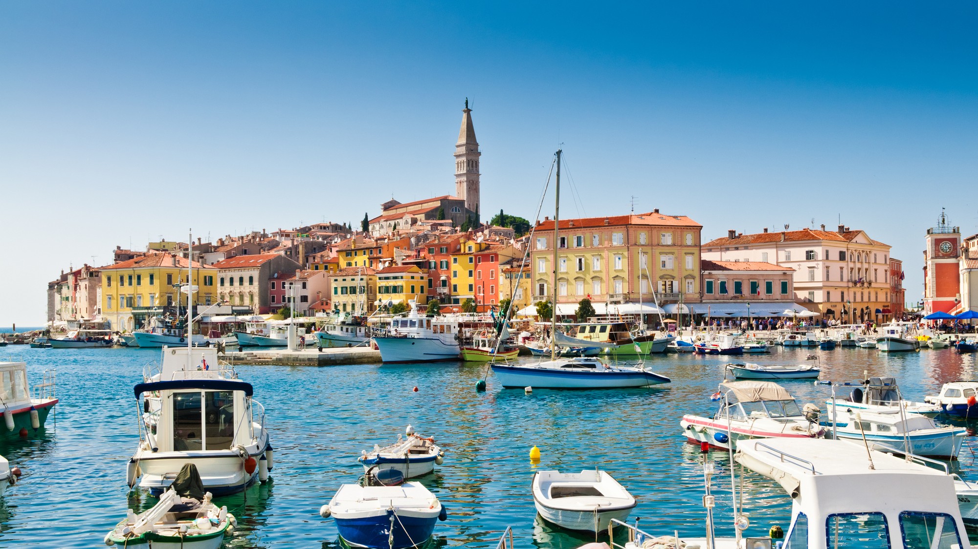 ROVINJ - staré mesto, prístav Rovinj, Chorvátsko