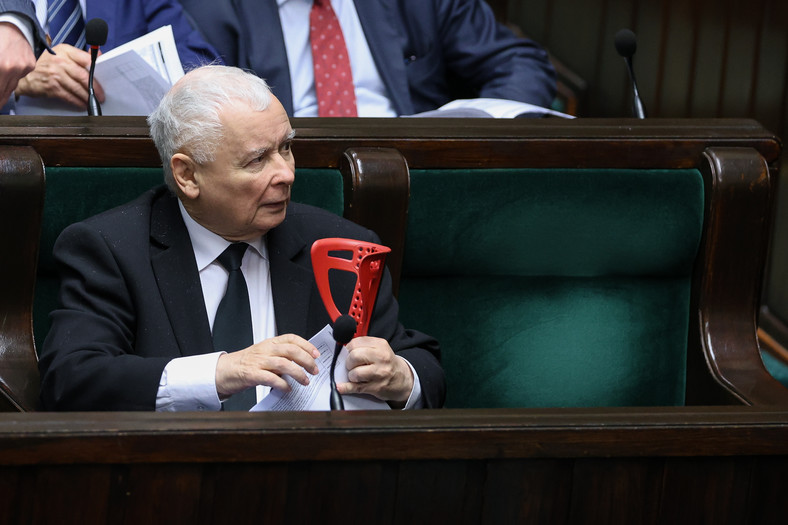 Jarosław Kaczyński w Sejmie 9 marca
