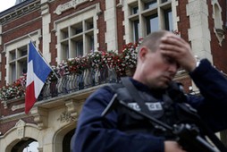 Francja Rouen Policja