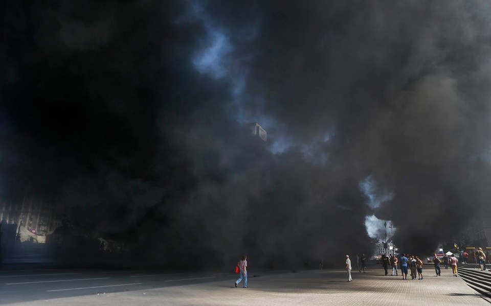 UKRAINE CRISIS PROTEST (Protest on Kiev's Independence Square)