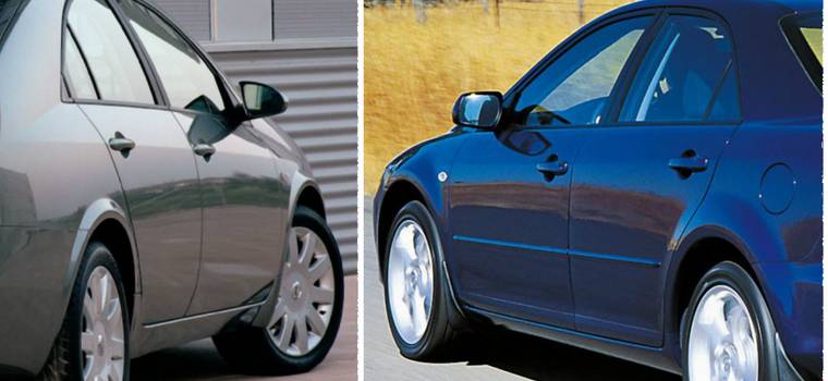 Porównanie: Nissan Primera P12 vs. Mazda 6 I - pojedynek samurajów