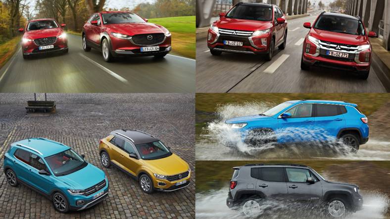 Porównanie par SUV-ów: Mazda, Mitsubishi, Jeep, Volkswagen