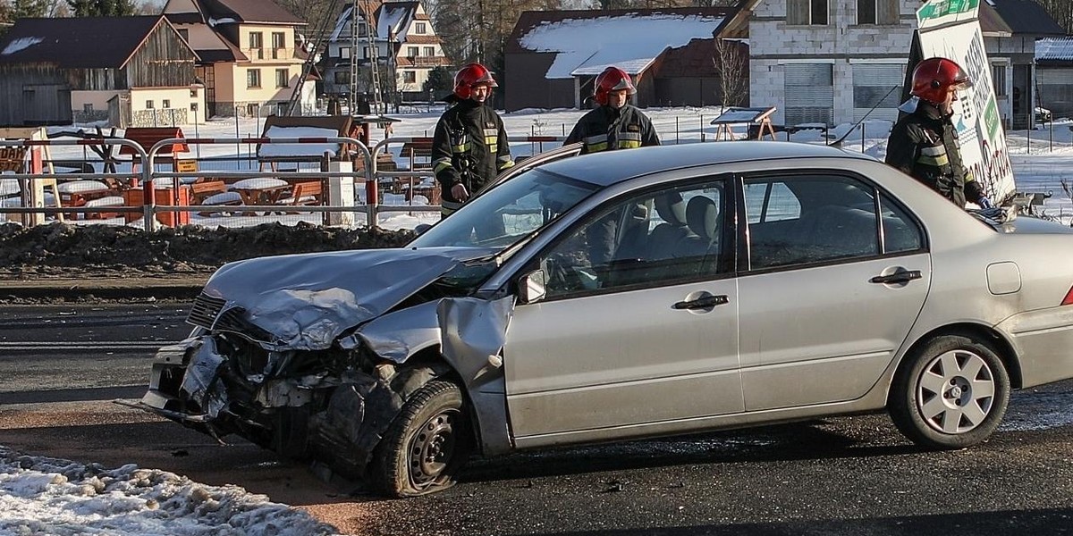 Wypadek w Gronkowie k. Nowego Targu