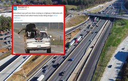 Absurd na autostradzie, policja w szoku. Tego na miejscu pasażera się nie spodziewali