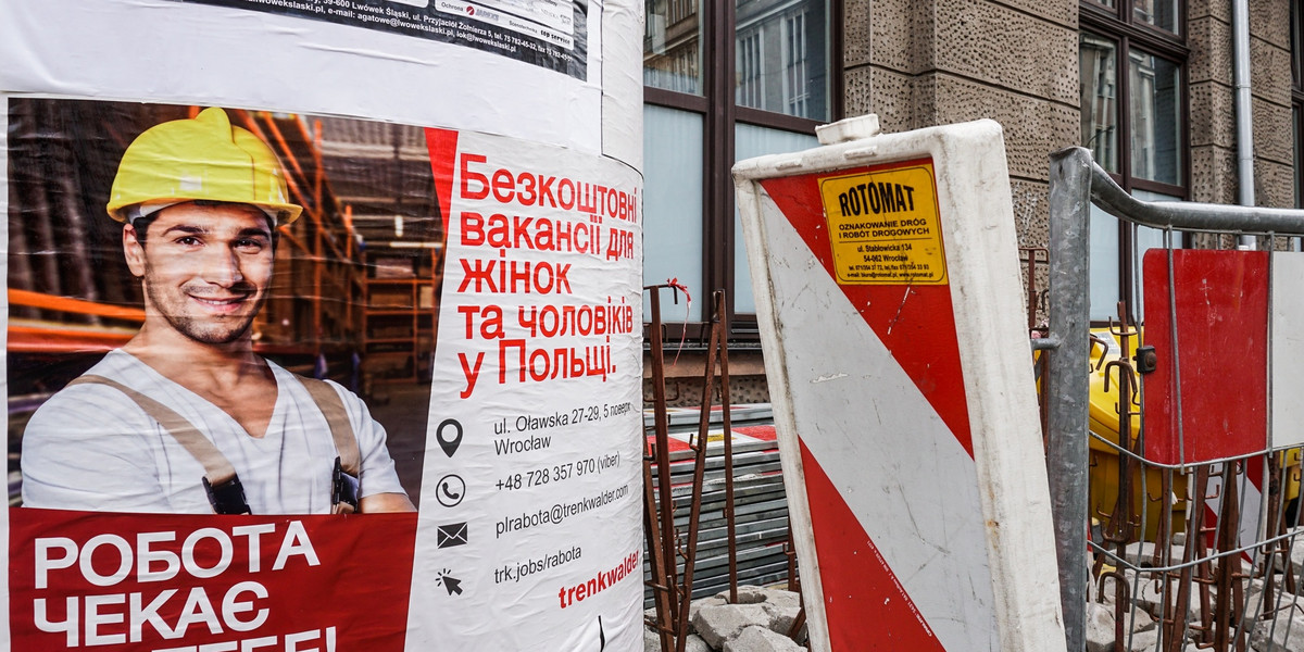 Pozwolenie na pracę w Polsce w ubiegłym roku otrzymało 238 tys. obywateli Ukrainy.