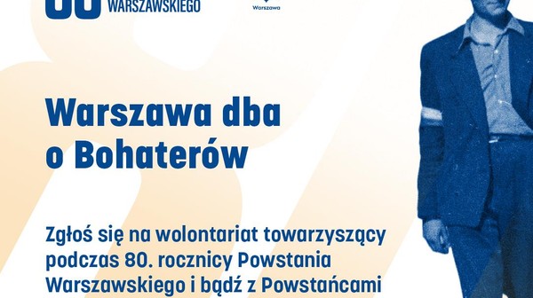 Głównym zadaniem wolontariuszy i wolontariuszek będzie wsparcie kombatantów i ich rodzin zaproszonych na oficjalne obchody.