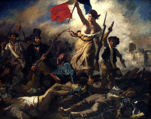 "Wolność wiodąca lud na barykady" Eugene'a Delacroix