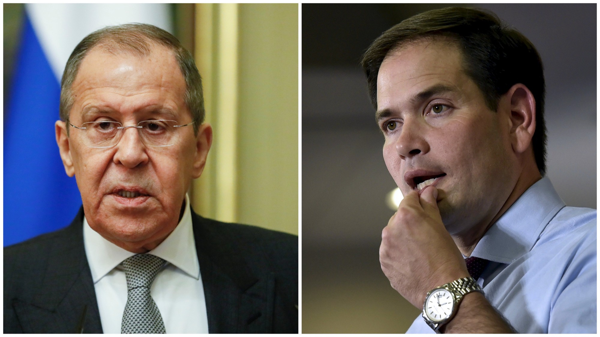 Sergej Lavrov a Marco Rubio
