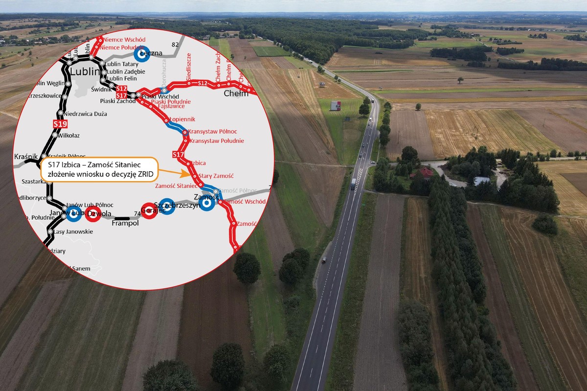 S17 odcinka Izbica - Zamość Sitaniec decyzja ZRID