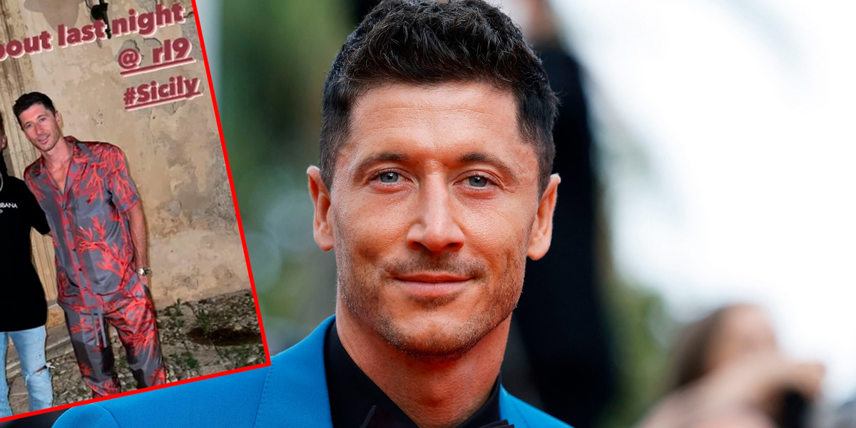 Robert Lewandowski zadziwił stylizacją podczas weekendu na Sycylii.