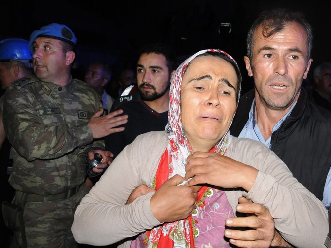 Akcja ratunkowa po katastrofie w kopalni w Soma w Turcji