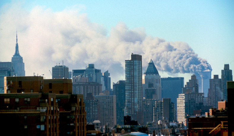 Widok na Manhattan w dniu 11 września 2001 r.
