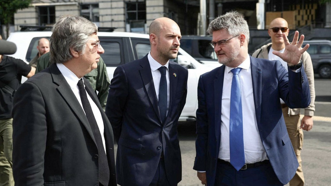 Francuski minister spraw zagranicznych z wizytą w Kijowie. "Będziemy przez cały czas zwiększać presję na Władimira Putina"