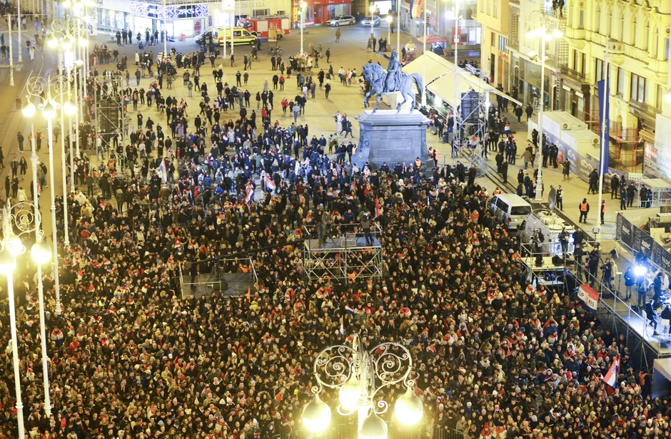 Trg bana Jelačića doček rukometaša