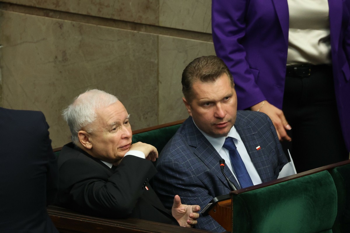 Jarosław Kaczyński i Przemysław Czarnek