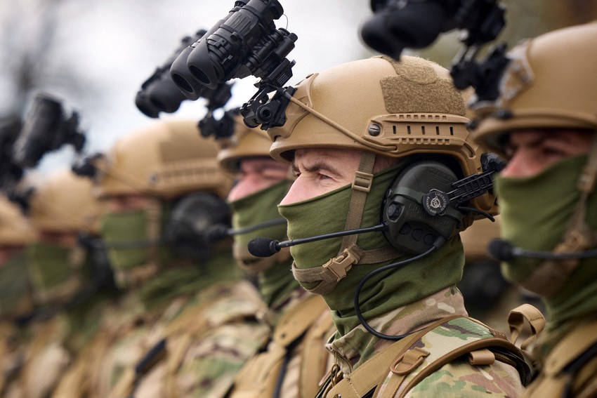 Ukrajinske snage sa opremom za noćni vid krajem aprila u Kijevu