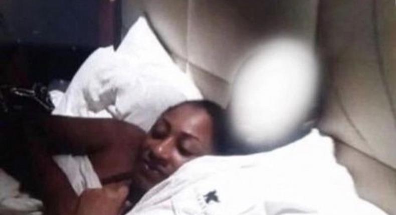 Actress Ellen White spotted in bed with Emelia Brobbey's ex 
