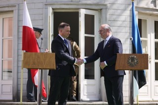 Andrzej Duda spotkał się z prezydentem Estonii. 'Rosja nie będzie rządzić światem'