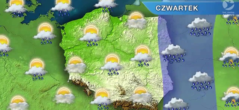 Od czwartku pogoda będzie się poprawiać. Mniej deszczu i więcej słońca. PROGNOZA POGODY