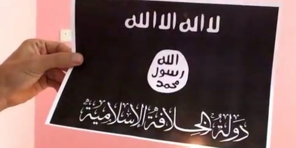 akcja spal flagę ISIS