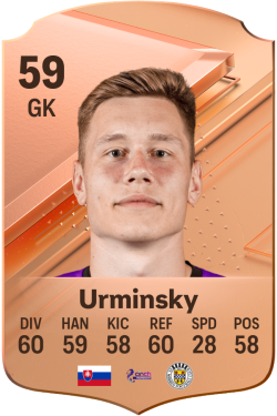 Peter Urminský v EA Sports FC 24.