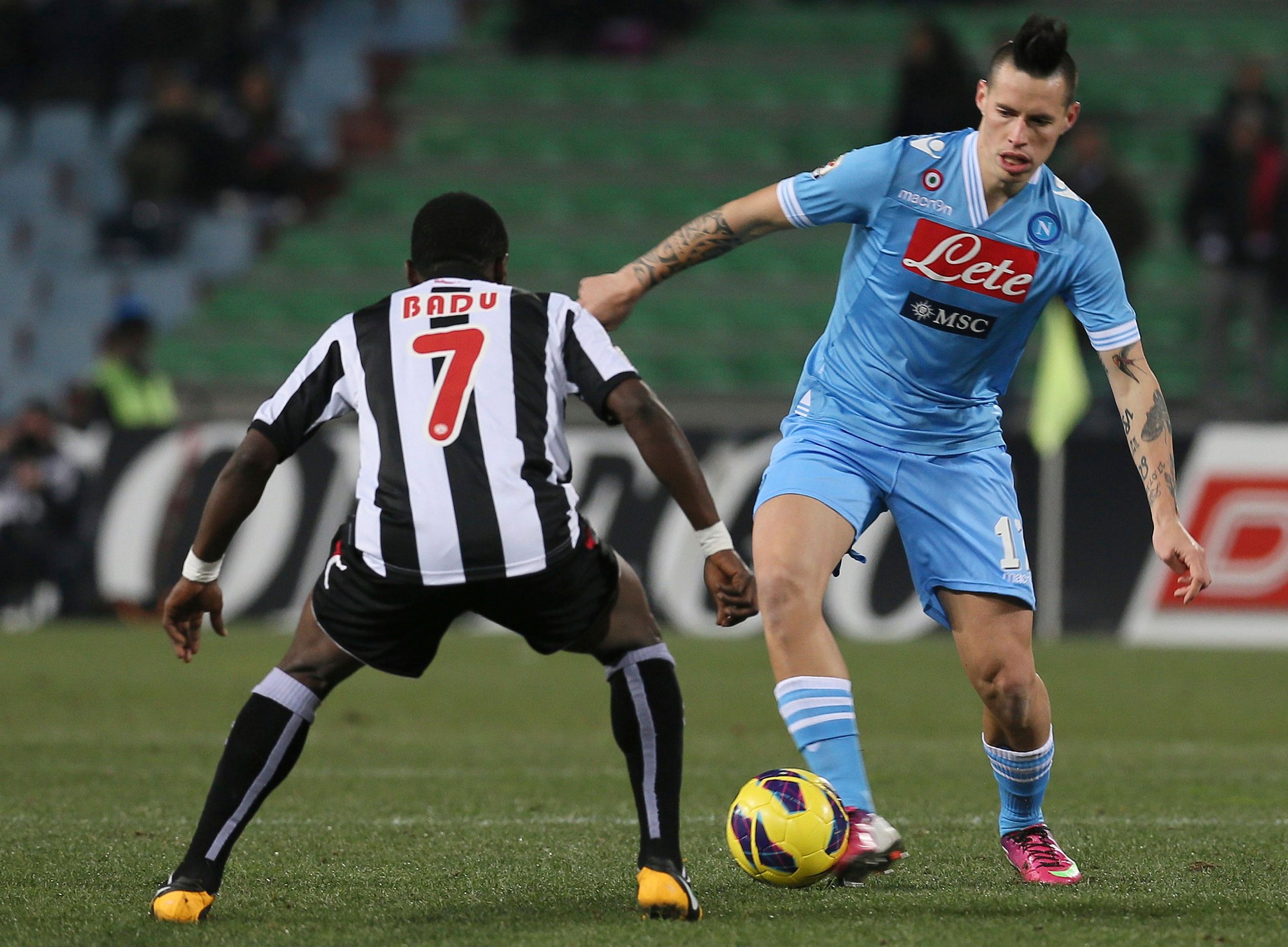 Slovenský futbalista Marek Hamšík v drese SSC Neapol.