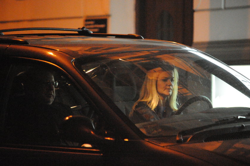 Zbigniew Zamachowski i Monika Richardson w samochodzie